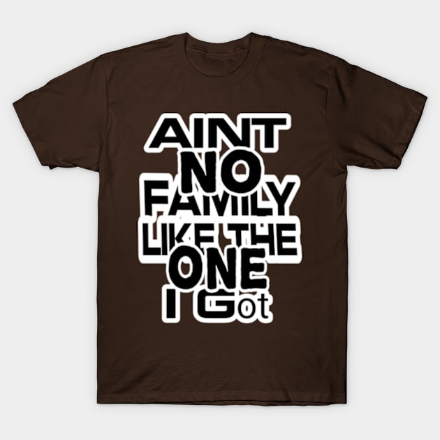 Aint No Family Like the One I Got T-Shirt by TshirtMA